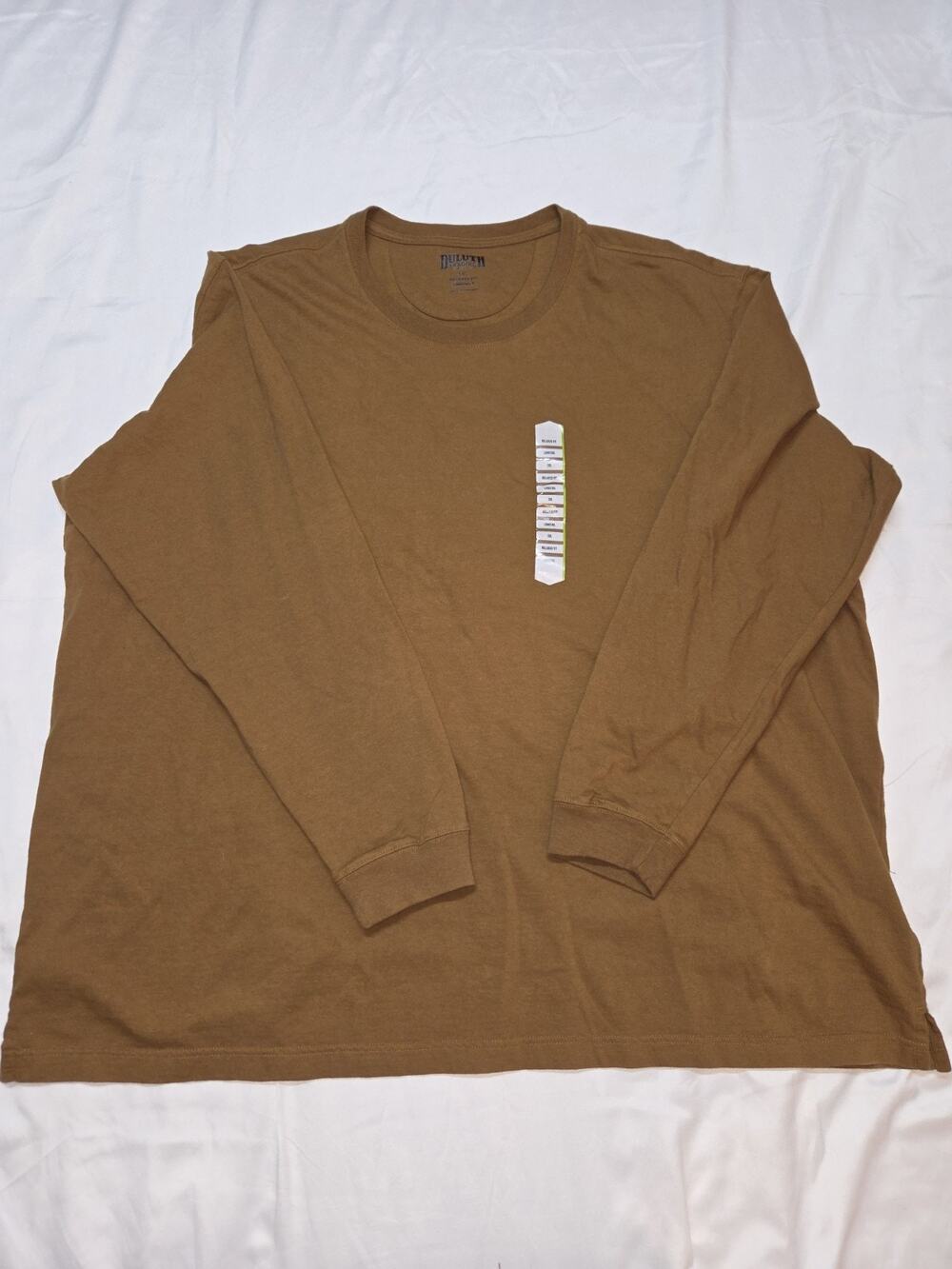 Duluth Trading Company Men's 3xl Long Sleeve Pullover Shirt Tan
